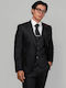 Herrenanzug mit Weste Black