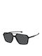 Carrera Unisex Sunglasses with Black Horn-Rimmed Frame and Grey Lens 042/S 807/IR