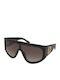Dsquared2 Unisex Sunglasses with Black Plastic Frame and Brown Gradient Lens D2 0149/S 807/HA