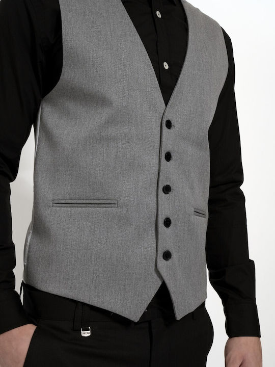 Tresor Men's Vest Regular Fit Gray