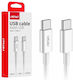 AMiO USB 2.0 Cable USB-C Male - USB-C 60W White 2m