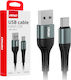 AMiO USB 2.0 Кабел USB-C Мъжки - USB-A Черен 2м 03912