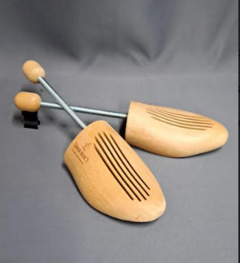 Shoeboys Wooden Shoe Tree Universal Clip Size 38/39 Ξυλινα Καλαποδια Υποδηματων Ελικοειδες Ελατηριο Μεγεθος Νο 38/39