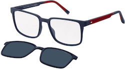 Tommy Hilfiger Men's Acetate Prescription Eyeglass Frame Navy Blue Tommy Hilfiger Men's Acetate Prescription Eyeglass Frame Navy Blue