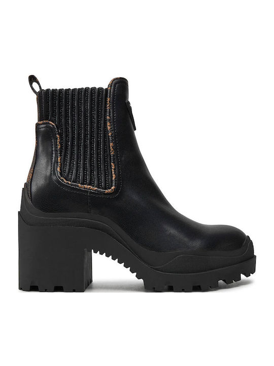 Damen Chelsea Stiefeletten Schwarz