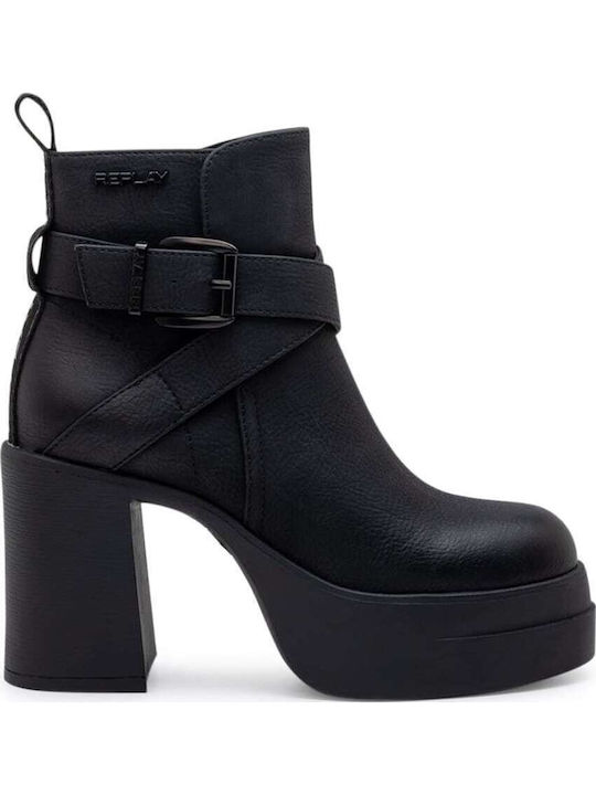 Angela Stiefeletten Damen Schwarz