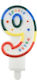 Birthday Candle Number 9 Multicolor 9cm 36888 T...