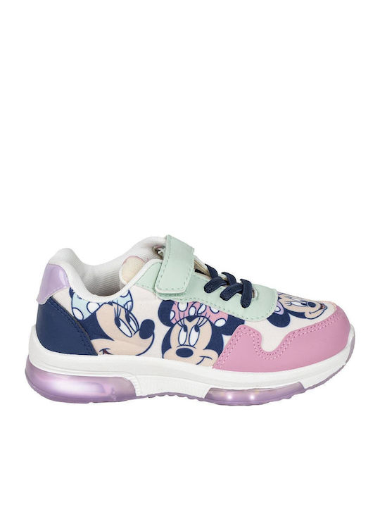 Παιδικά Sneakers με Φωτάκια Ροζ