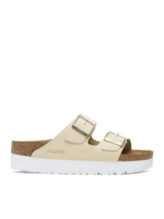 Birkenstock Arizona Women's Flat Sandals Ecru N...