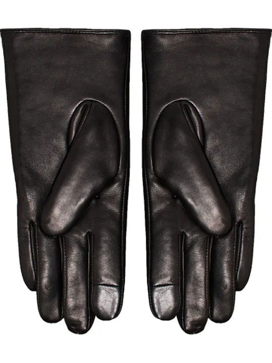 Schwarz Leder Handschuhe