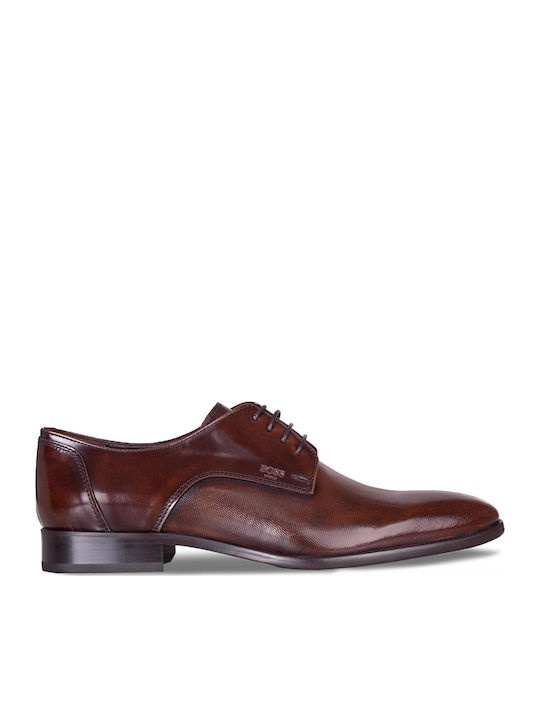 Boss Shoes Δερμάτινα Ανδρικά Σκαρπίνια Καφέ