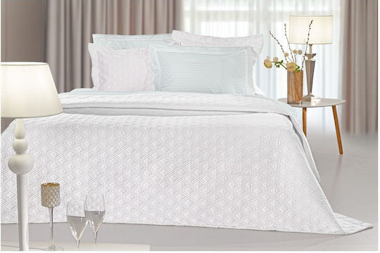 Guy Laroche Honour Σετ Κουβερλί Υπέρδιπλο Microsatin Λευκό 240x250cm 3τμχ