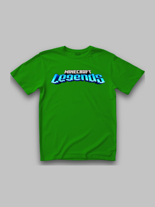 Παιδικό T-shirt Πράσινο Minecraft Legends Kids0011