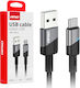 AMiO LED USB 2.0 Kabel USB Typ-C männlich - USB-A Schwarzes 1m 03923