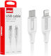 AMiO USB-C to Lightning Cable 20W Λευκό 1m (03922)