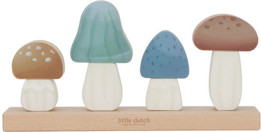Little Dutch Jucărie de Stivuire Forest Friends din Lemn pentru 12++ Luni