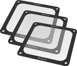 Akasa Strong Magnetic Pc Fan Filters Pack Three 14 Cm Black Akasa Strong Magnetic Pc Fan Filters Pack Three 14 Cm Black