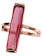 Prince Silvero Ring with Zircon made of Silver Gold Plated