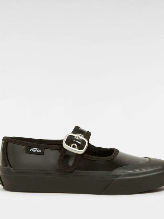 Vans Kids Patent Leather Ballerinas Black