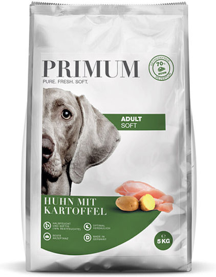Soft 1.5kg Dry Food for Dogs Grain-Free with Chicken, Potatoes, Meat, Vegetables and Apple