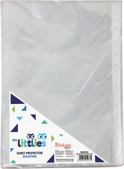 The Littlies Plastikeinlagen für Dokumente A4 mit Löchern und Verstärkung 100Stück