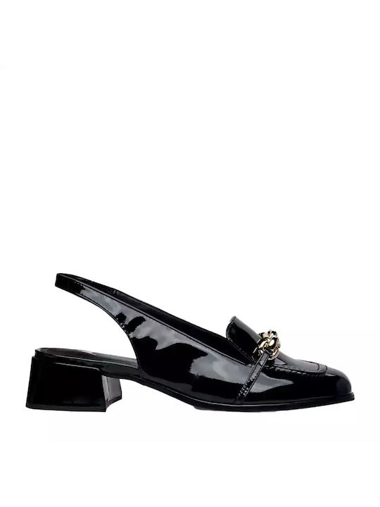 Carrano Leather Black Heels