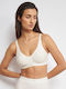 Ever Ease Soft Women's Bra without Padding Ecru