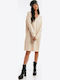 Mini Knitted Beige Dress