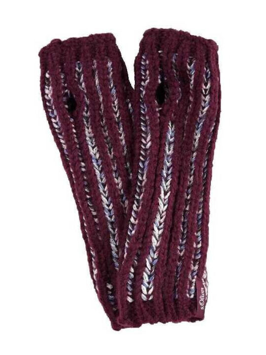 Kids Gloves Fingerless Purple