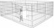 Park Dog Square made of Metal in Black Color 60 x 120 x 10cm