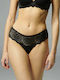 Women's Boxer Seamless with Lace Black