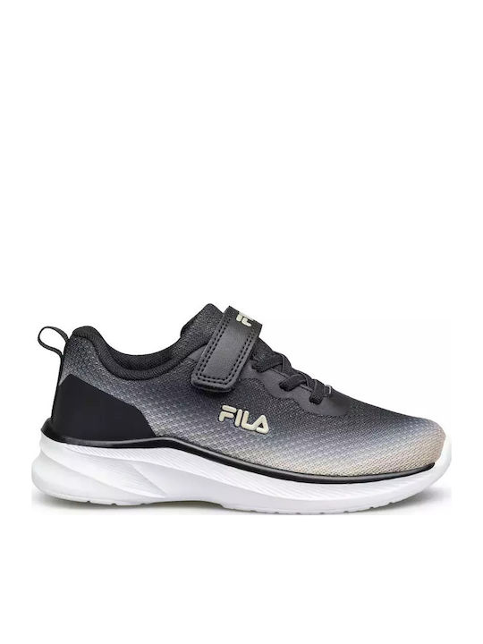 Memory Zeppelin 2 V Kids Sports Shoes Running with Hoop & Loop Closure Black