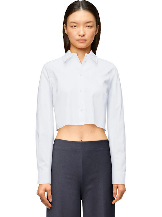 Γυναικείο Crop Top Βαμβακερό Λευκό