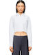 Γυναικείο Crop Top Βαμβακερό Λευκό