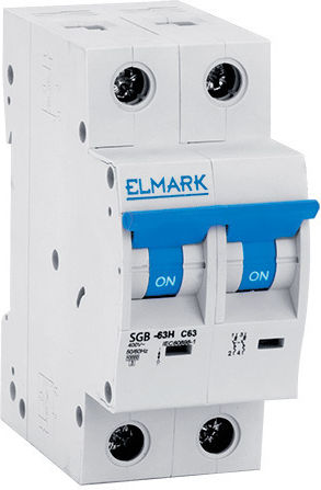 Elmark Automatic Circuit Breaker 4A Double-pole 41177C