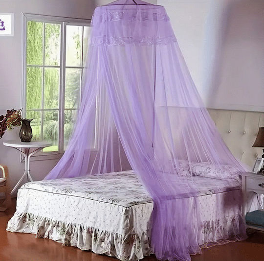 Double Camping Mosquitos Nest Purple 260x270x36cm