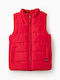Kinder Freizeitjacke Ärmellos Kόκκινο
