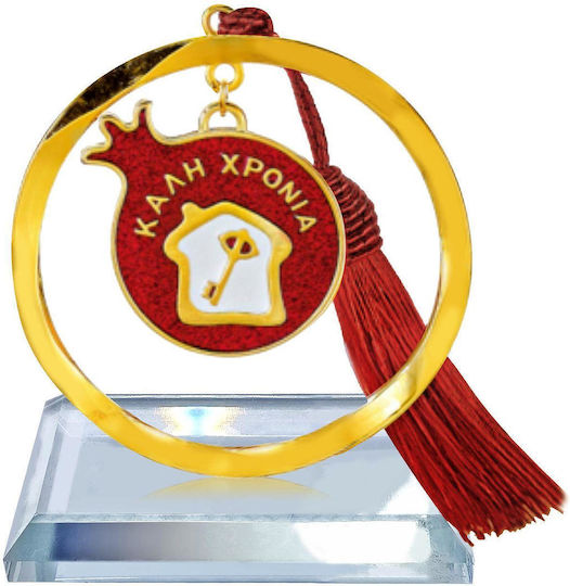 XMASfest Tabletop Lucky Charm Gold 5x8cm 1pcs