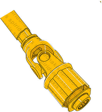 Dreieckiger Ratschenwellen Ln1 1-3/8''z6 D=510mm 16PS 22x54 Binacchi