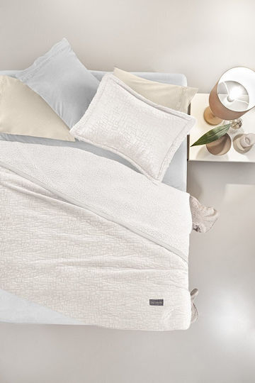 Guy Laroche Bolzano Σετ Μονή 160x220εκ. Ivory