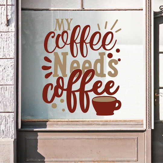 Essen Trinken Schaufenster Mein Kaffee Braucht Kaffee 70x57cm