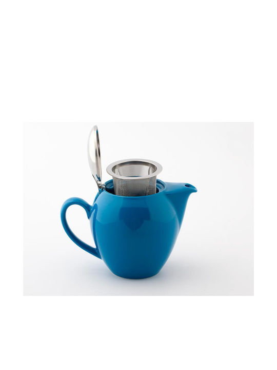 Teapot with Filter Porcelain Turquoise 580ml