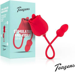 Teazers Rose Vibrator & Clitoris Stimulator For Her Ροζ