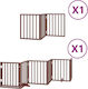 vidaXL Divider Dog in White Color 450 x 60cm