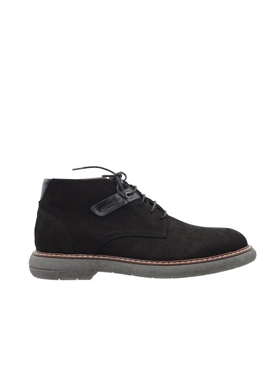 Damiani Suede Black Men's Boots