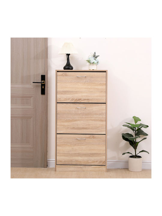Holz Schuhschrank Cynthia 3d 60x24x118cm