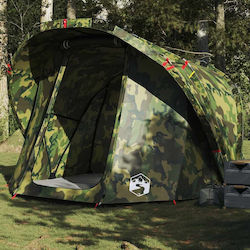 vidaXL Campingzelt Tunnel Grün für 4 Personen
