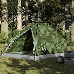 vidaXL Camping Tent Igloo Green for 4 People