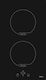 Tesla Domino Induction Cooktop Autonomous with Child Lock Function 30x52εκ.