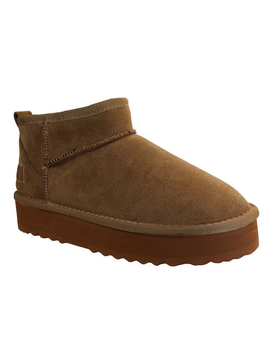 Superdry Suede Women's Ankle Boots Camel